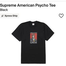 Size Large - Supreme American Psycho Tee T-Shirt Black  FW23