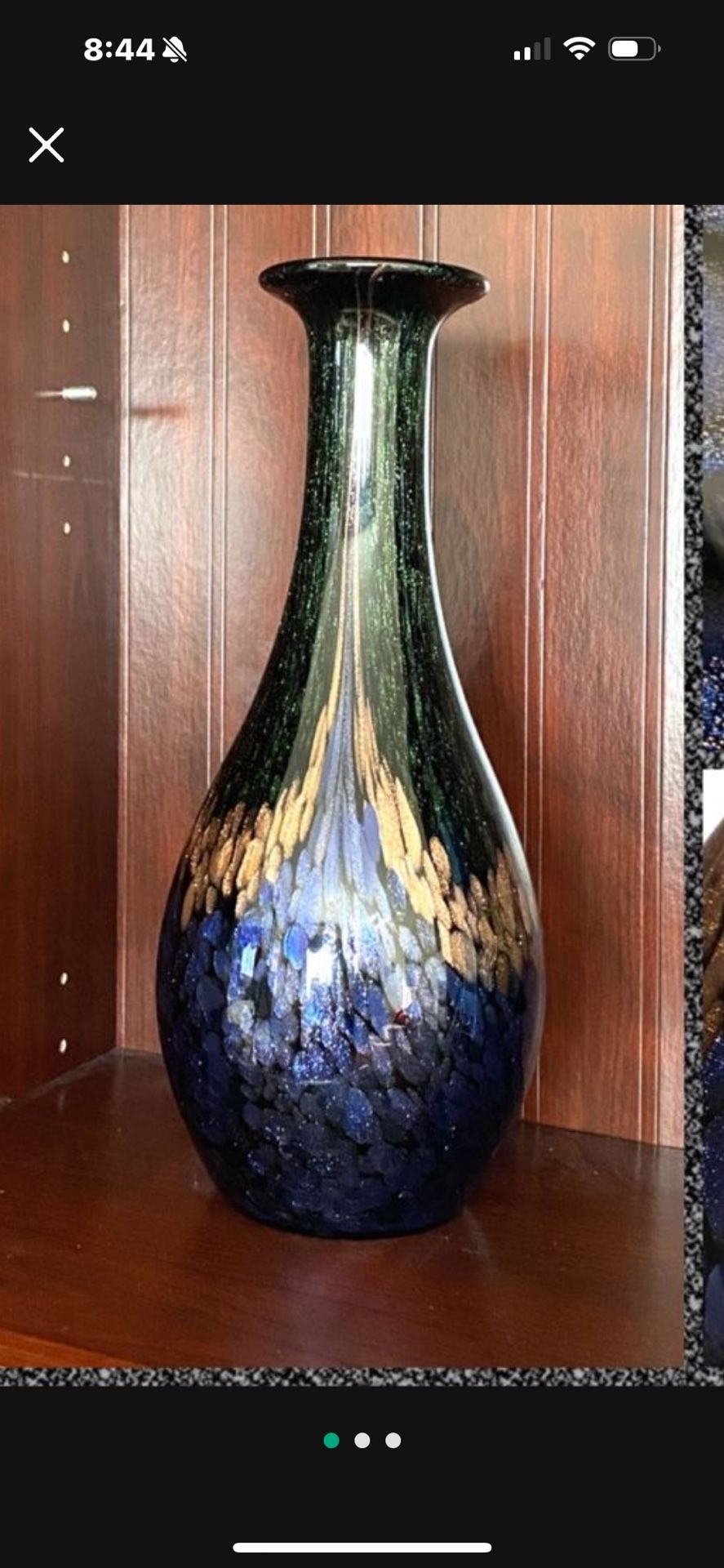 Beautiful 🤩 Large Glass Dale Tiffany Vase. Excellent condition