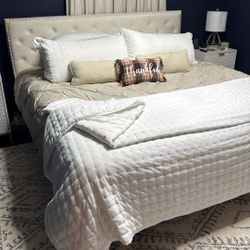King Bed frame And king Mattress 