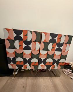 Modern Geometric accent Cabinet