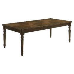 New Coaster Rectangular Wood Dining Table Chestnut