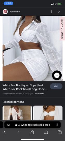 White Fox Rock Solid Crop