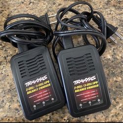 Two Traxxas 2 Cell/3 Cell Lipo Balance Chargers.