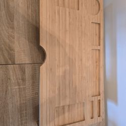 Bamboo Monitor Riser w/ Desk Organizer Slots