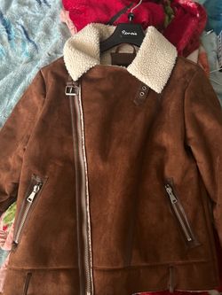 Barney originals leather jacket medium
