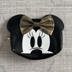 Disney Disneyland x Bioworld Minnie Mouse Minnie Mini Cosmetic Zipper Bag