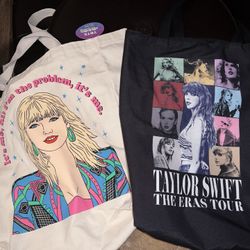 Taylor Swift Tote bags THE ERAS TOUR & It’s Me, Hi! I’m the problem, It’s Me.
