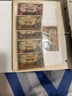 Japanese 50 yen Bank notes  1940 ,vintage.