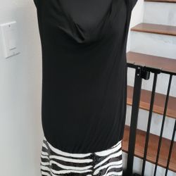 Bebe Sequin Zebra Dress