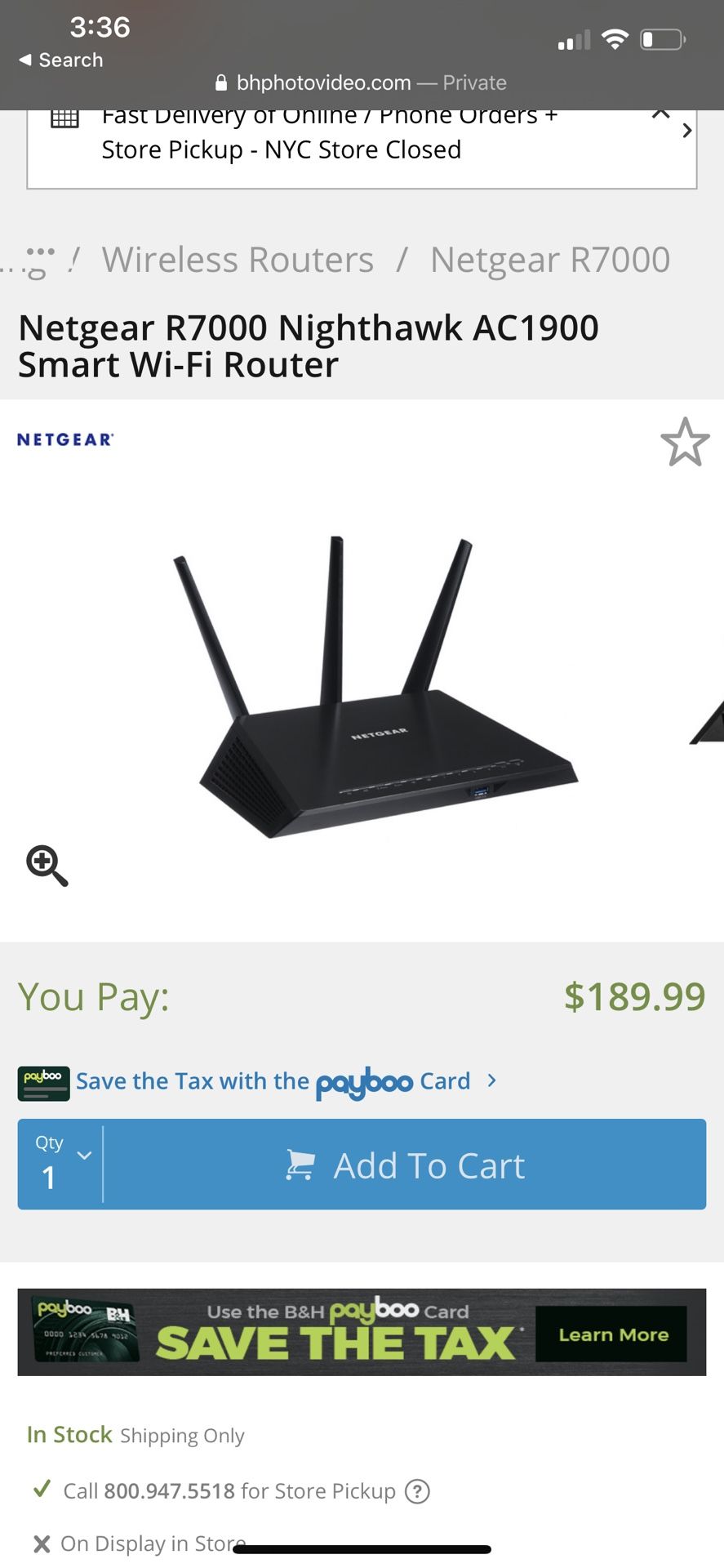 Nighthawk Ac1900 Router