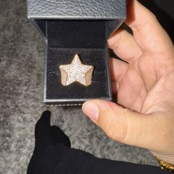 Iced Out Star Ring