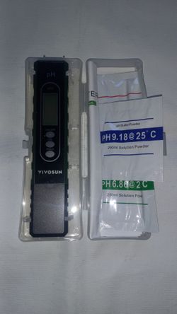VIVOSUN Digital pH Meter with Buffer Powder
