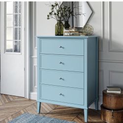 Ameriwood Home Franklin 4 Drawer Dresser in Blue