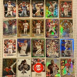 Philadelphia Phillies 40 Card Baseball Lot! Rookies, Prospects, Refractors, Prizms, Relics, Short Prints, Variations & More!