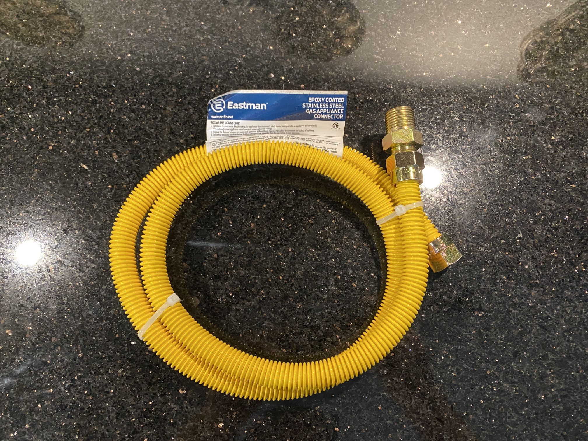 Eastman Epoxy Coated Stainless Steel Gas-Appliance Connector
