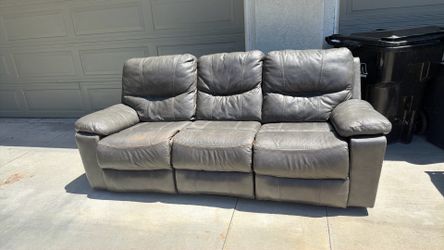 Free leather recliner, couch