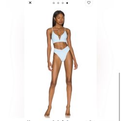 L*Space Siren Top and Bottom in Sky Blue XS NWOT New without Tags