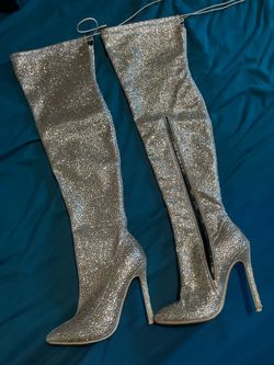 Gold rhinestone boots size 5.5