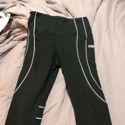 Black pink Victoria’s Secret yoga leggings