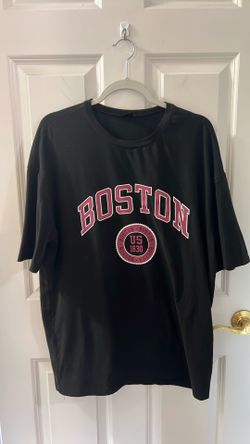 T shirt   Black (shein) Boston style