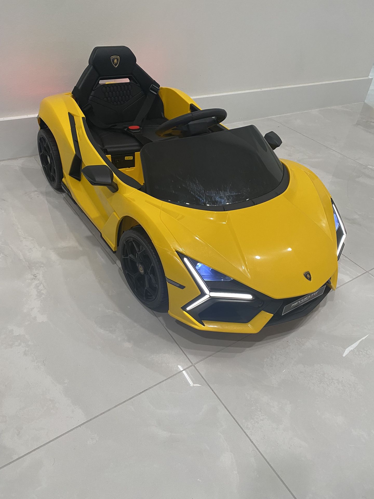 New Lamborghini Revuelto power wheels kids ride on toy car