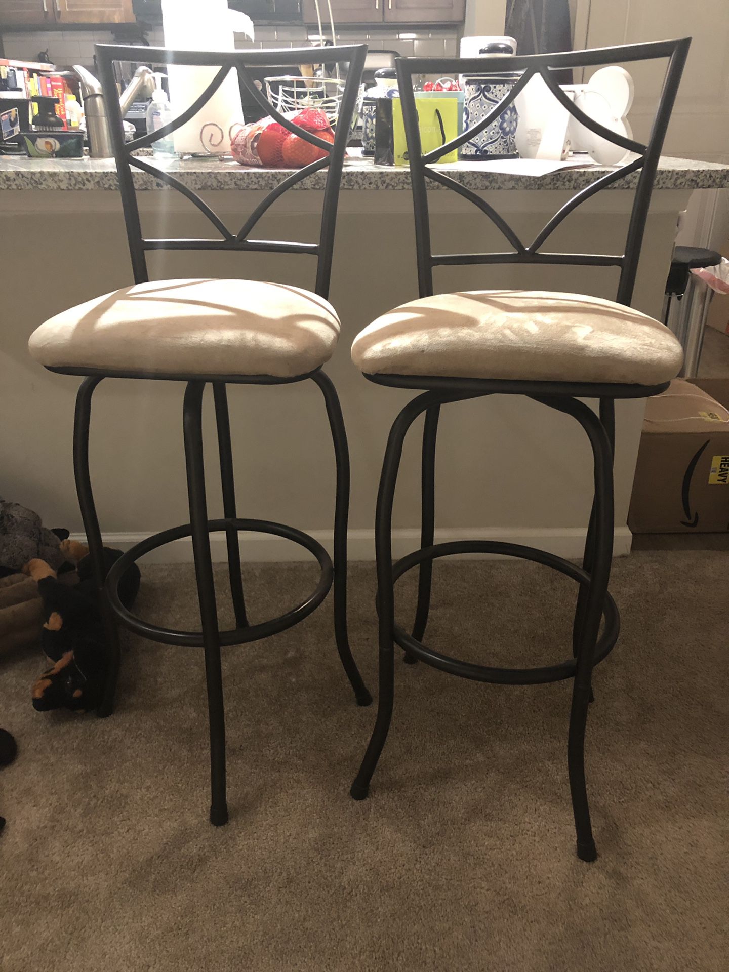 Two bar stools
