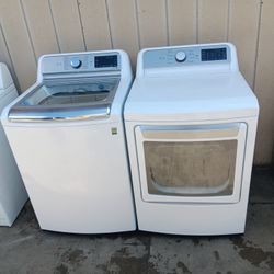 Lavadora y Secadora de gas marca LG 