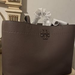 New!!!! Tory Burch Tote Bag McGrow Silver Maple color