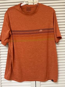 Patagonia Mens Orange Capilene Cool Daily Short Sleeve T-Shirt - Large - EUC