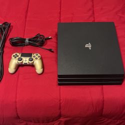 Ps4 Pro + Gold Controller