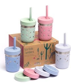 Brand New Elk and Friends 10oz Stainless Steel Kids Cups 4 Pack