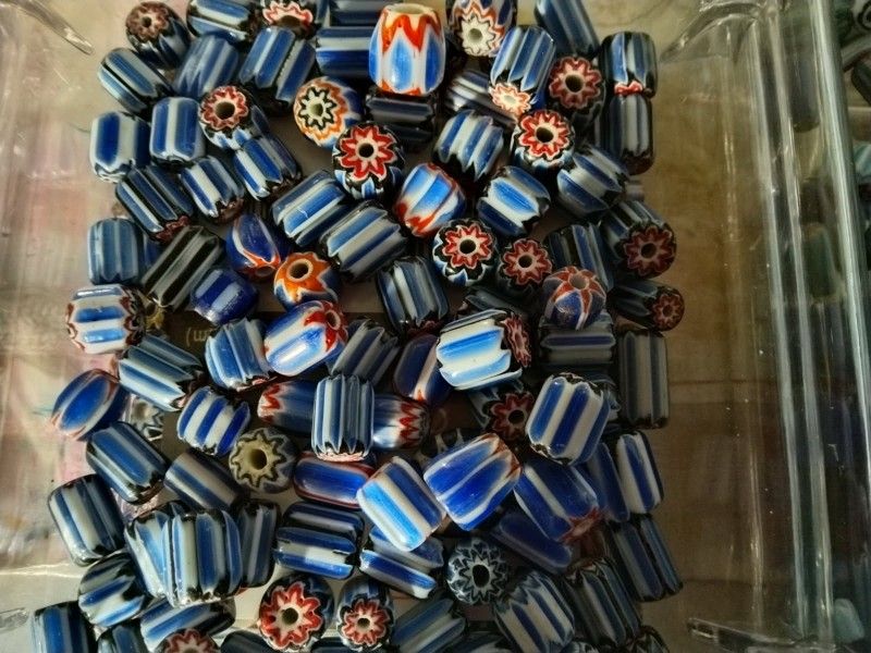 Vintage Chevron Beads