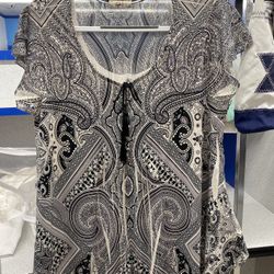Big Girl Beautiful Stretch Blouse Sz. L
