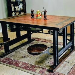 World Market Cafeteria Style Dining Table