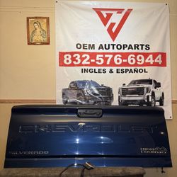 2021 2022 2025 Chevy Chevrolet Silverado 2500 HD 3500 Blue Rear Tailgate With Camera