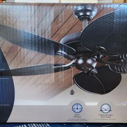 52" Oil Rubbed Bronze Indoor/Outdoor Ceiling Fan - New In Box