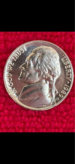 1989 proof nickel