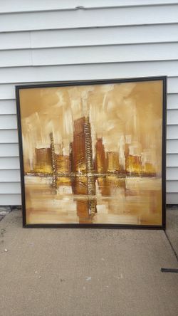 Abstract Wall Art – Good Condition – $20