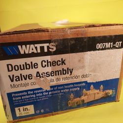 WATTS DOUBLE CHECK VALVE 1 INCH