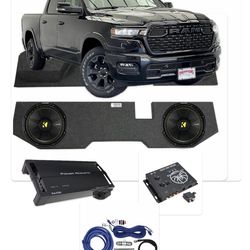 DODGE RAM  4 DOORS FULL BASS PACKAGE KICMER COMPS C 12” installed