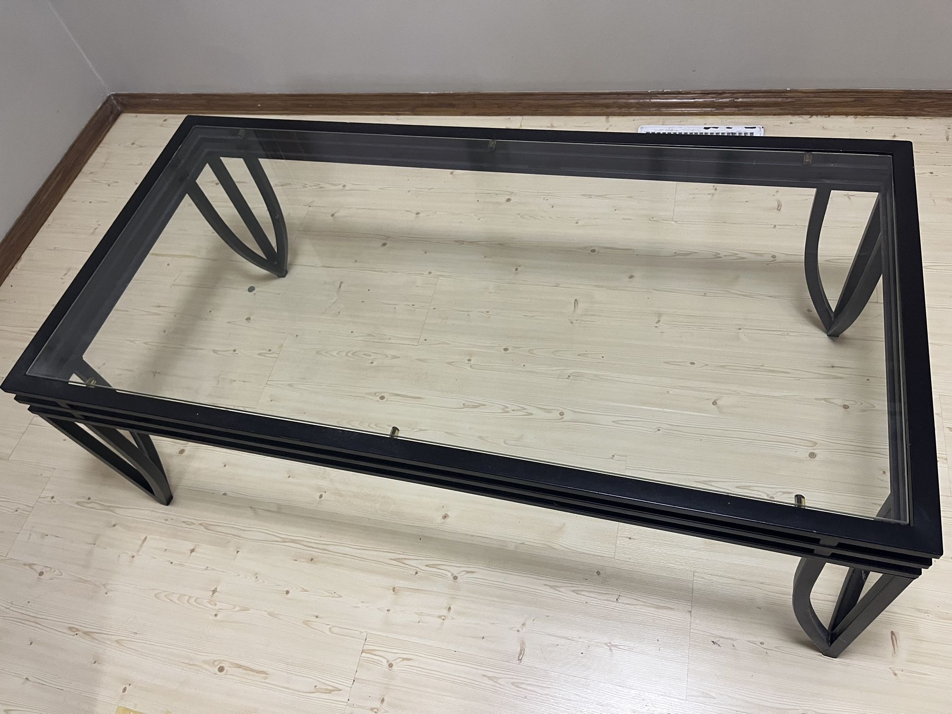 Free - Glass/Metal Frame Coffee Table