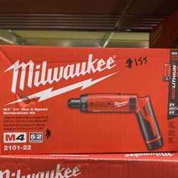 Milwaukee M4 4V Lithium-Ion Cordless 1/4 in. Hex Screwdriver 2-Battery Kit