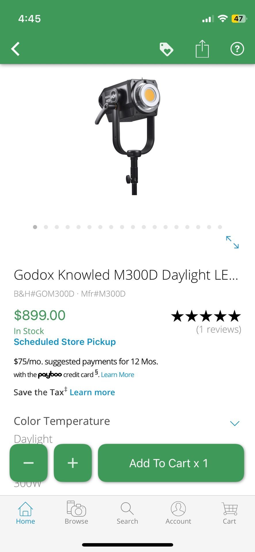 Godox Knowled M300D 300w Video Light