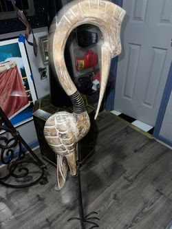 Flamingo Hand Make Absolutely Gorgeous Art( One Of The Kind..!  )Super Rare!