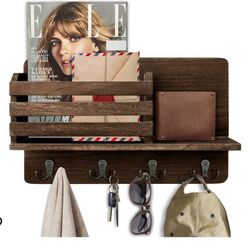 Wall Mounted Mail/Key Holder, Storage