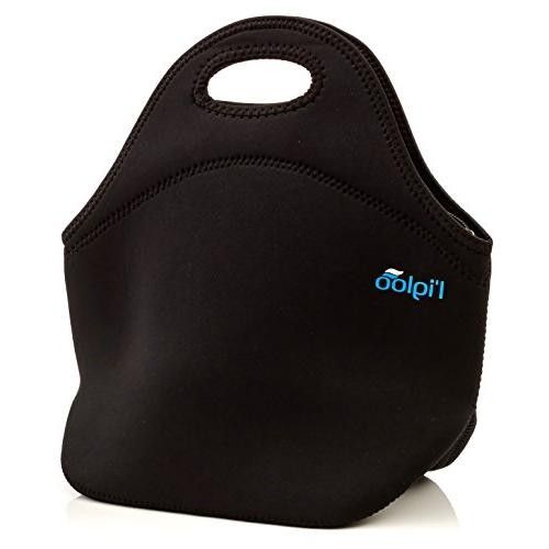 l'igloo Medium Deluxe Neoprene Insulated Lunch Bag Extra Thick Insulated Lunch Box With Heavy Duty Zipper Lunch Bag, Snacks, Baby Bottle Bag,