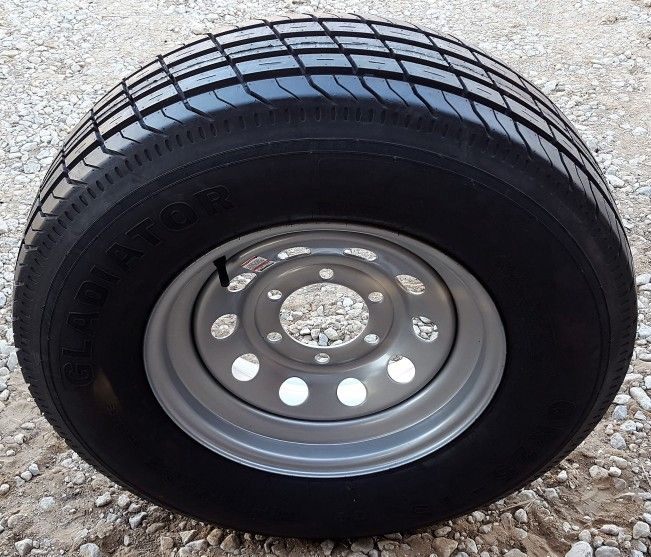 Silver Mod Trailer Wheels and Tires 15