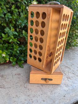 Acrylic craft Paint Bottle Holder -wooden