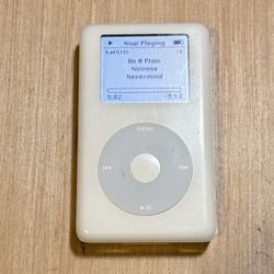 iPod Classic 4thGen Model:MP103 Wht 40GB Tested Good Bat 3-5 Hrs w/5115-Song/Cha