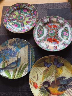 Set of 4 Decorative Display Plates